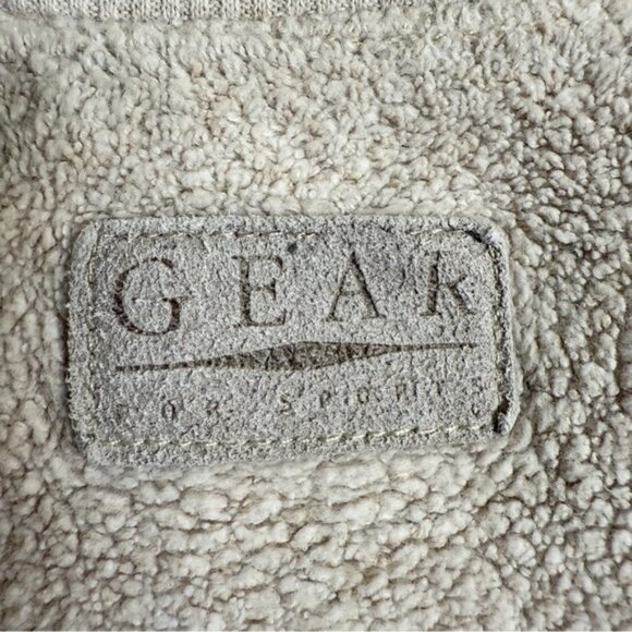 VTG Kapalua Hawaii Sweatshirt Women Small Relax Fit Cream Reverse Texture Grunge - Picture 8 of 10